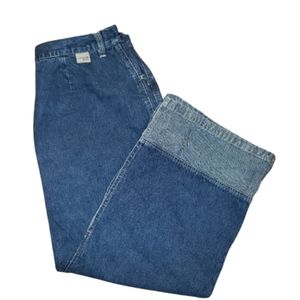 Vintage Lee Riveted Midi Denim Jean Skirt